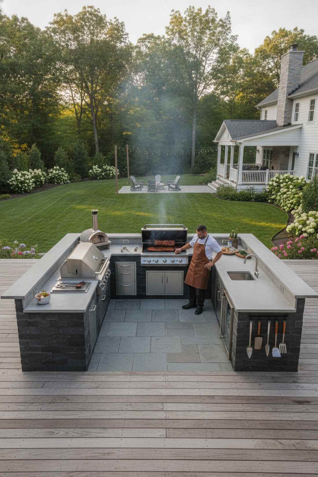 open front u kitchen