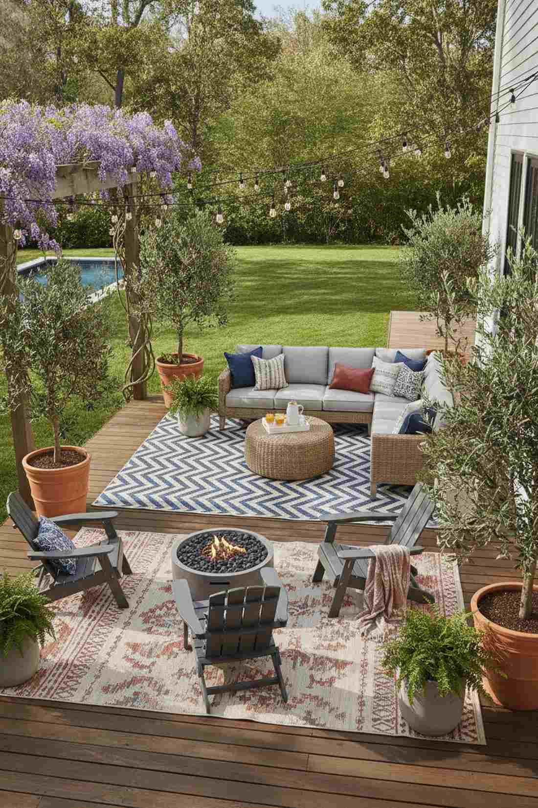 outdoor rug territory markers