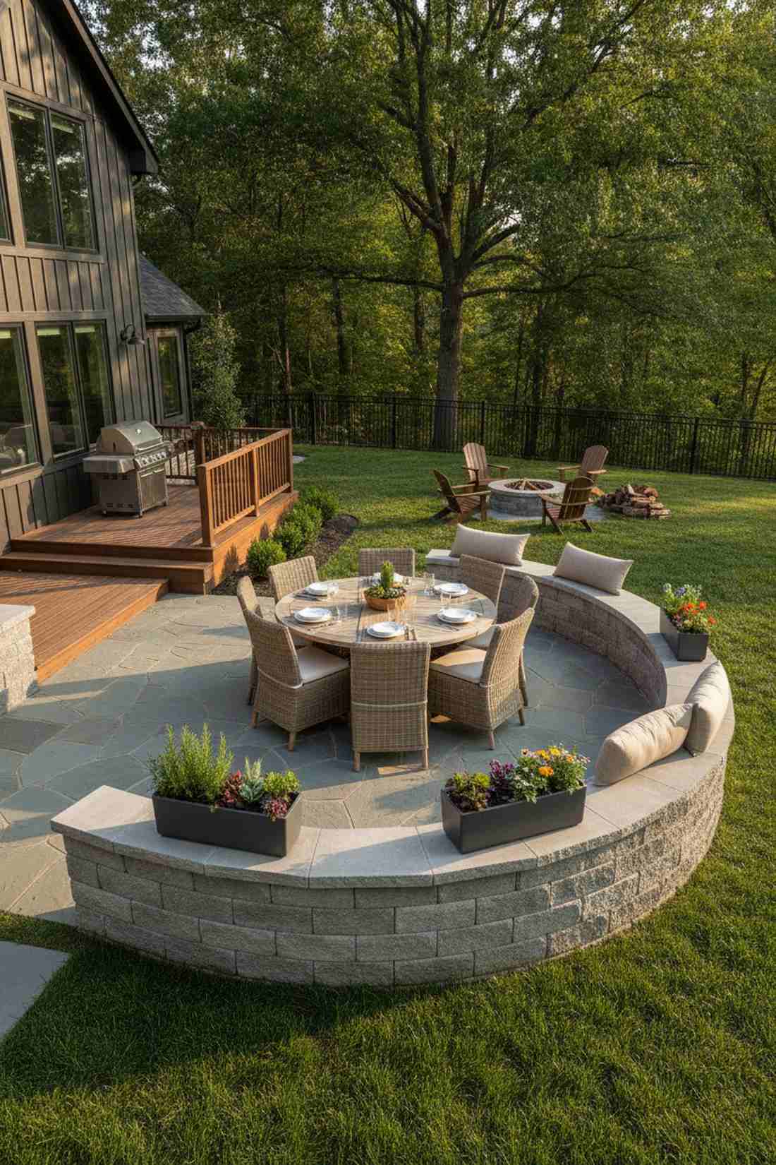 perimeter seat wall