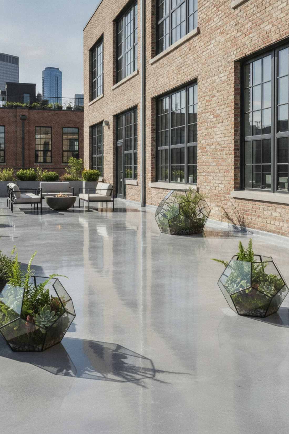 polished concrete extension