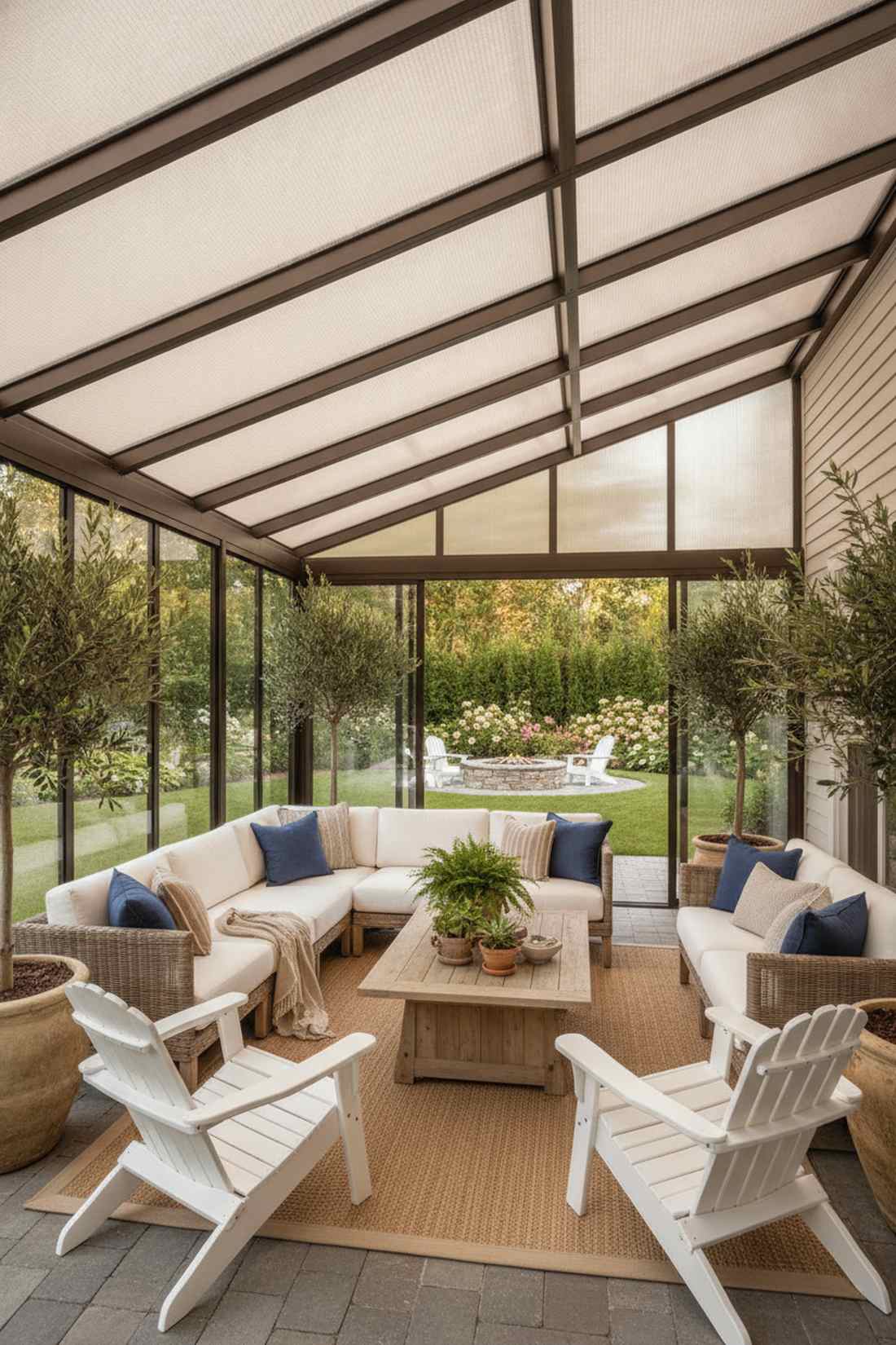 polycarbonate panel roof system