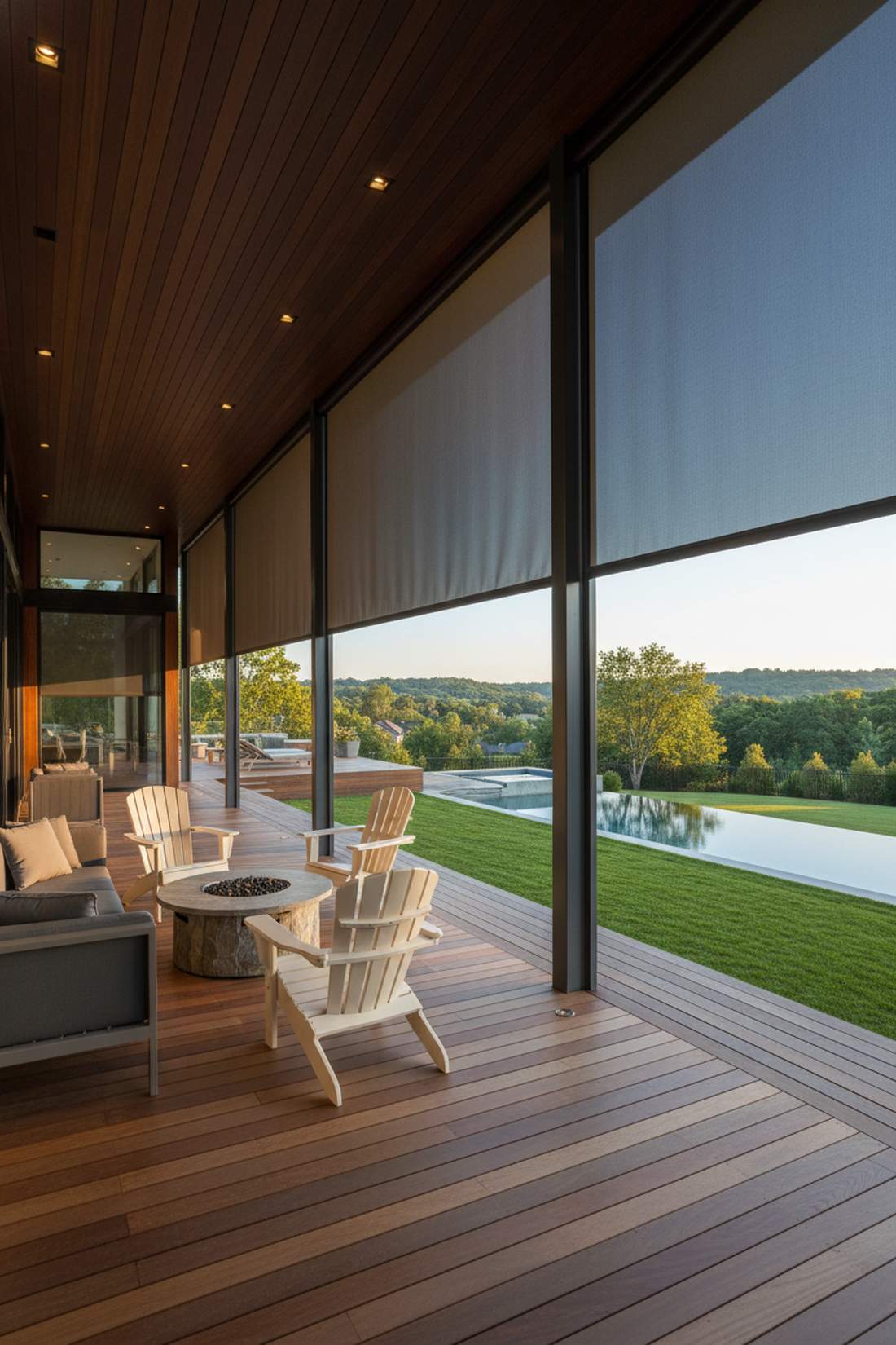 retractable roller shades with solar screens