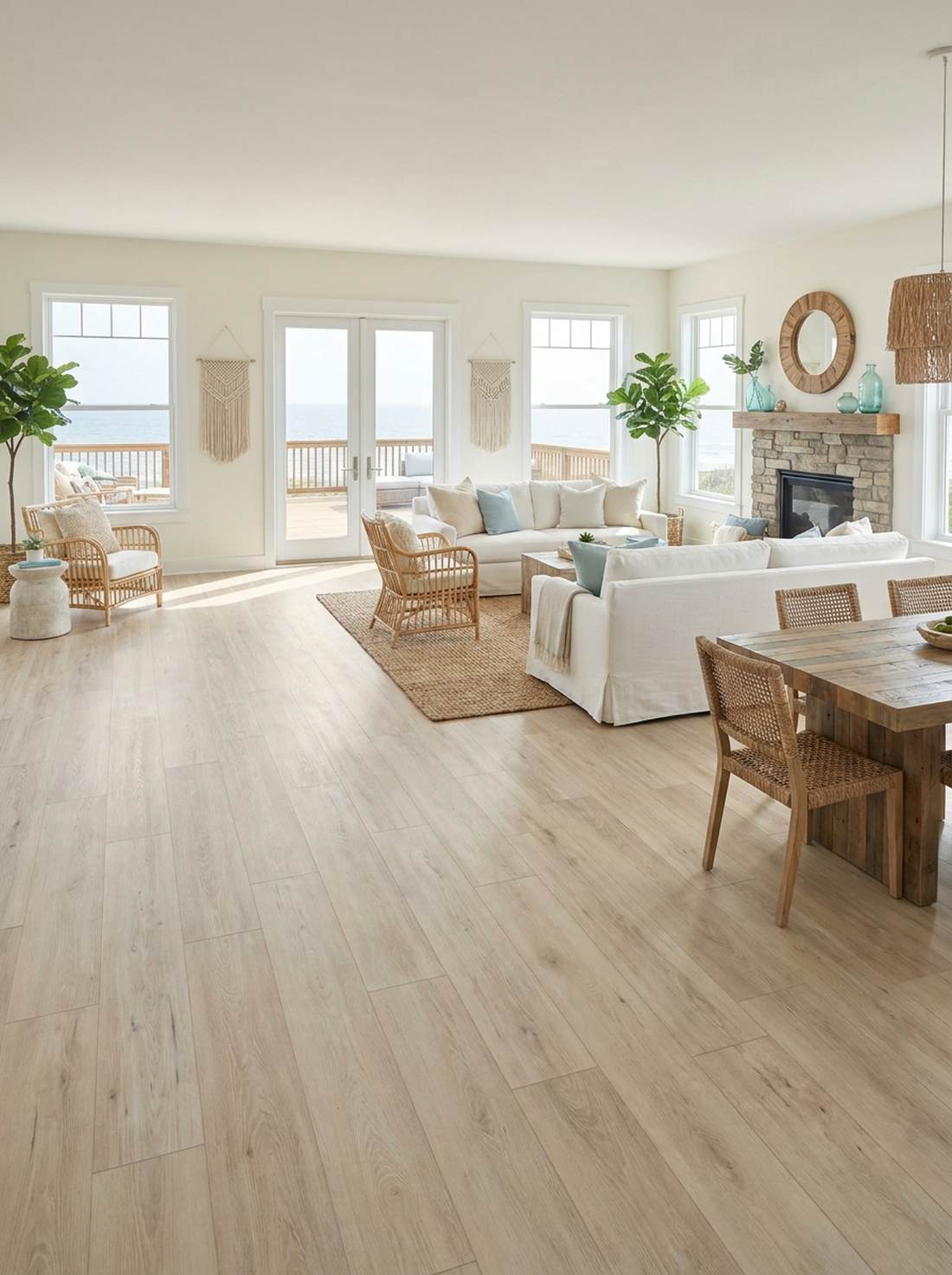 sandy tan flooring