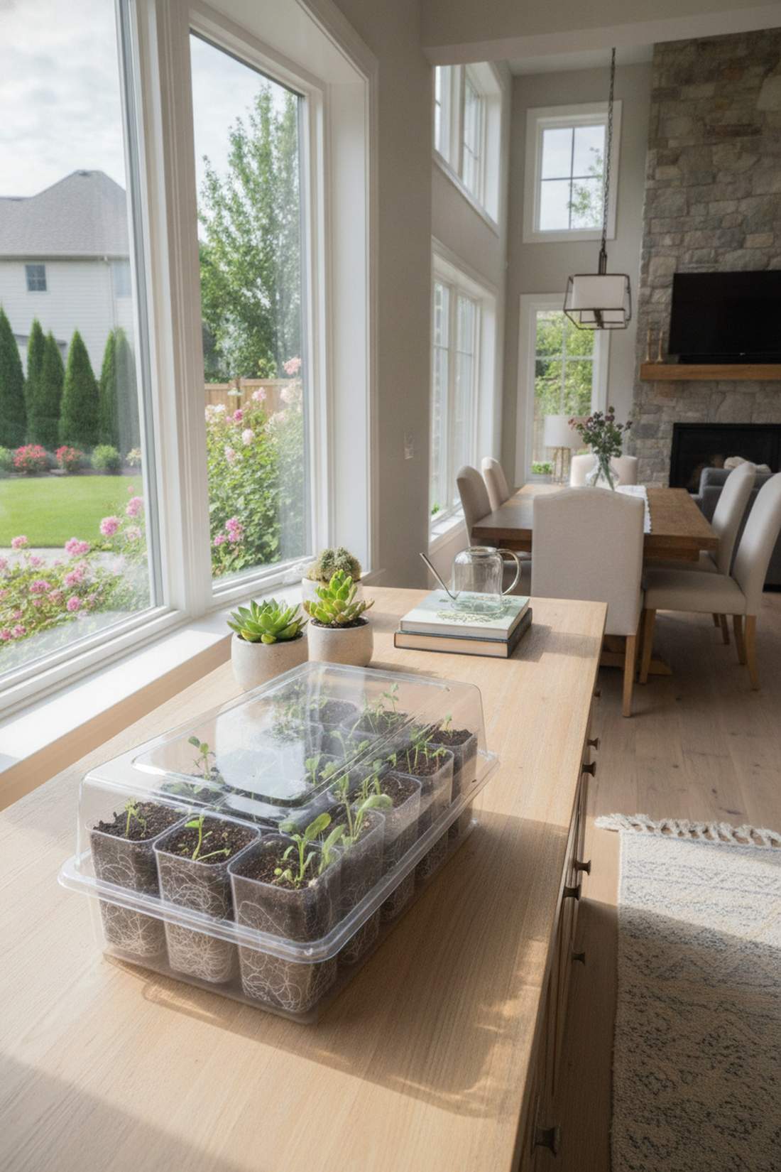 seed starter tray with twelve cell configuration