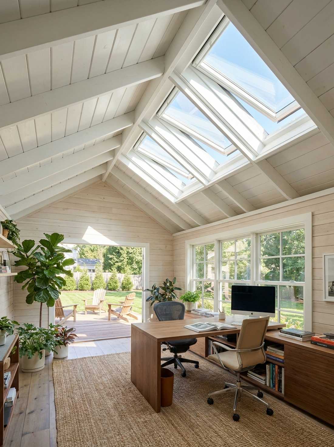 skylight vaulted ceiling