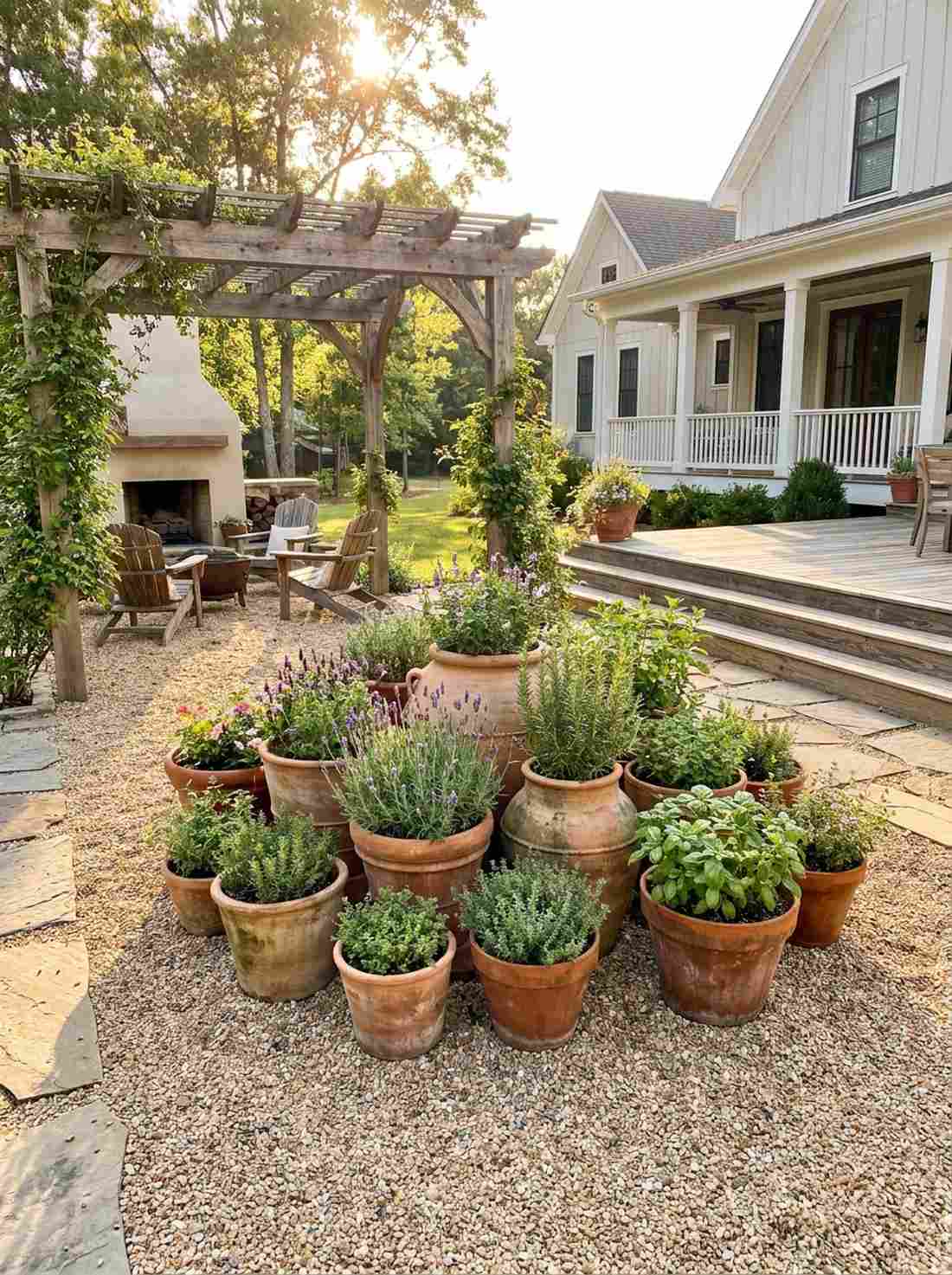 terracotta pot collection