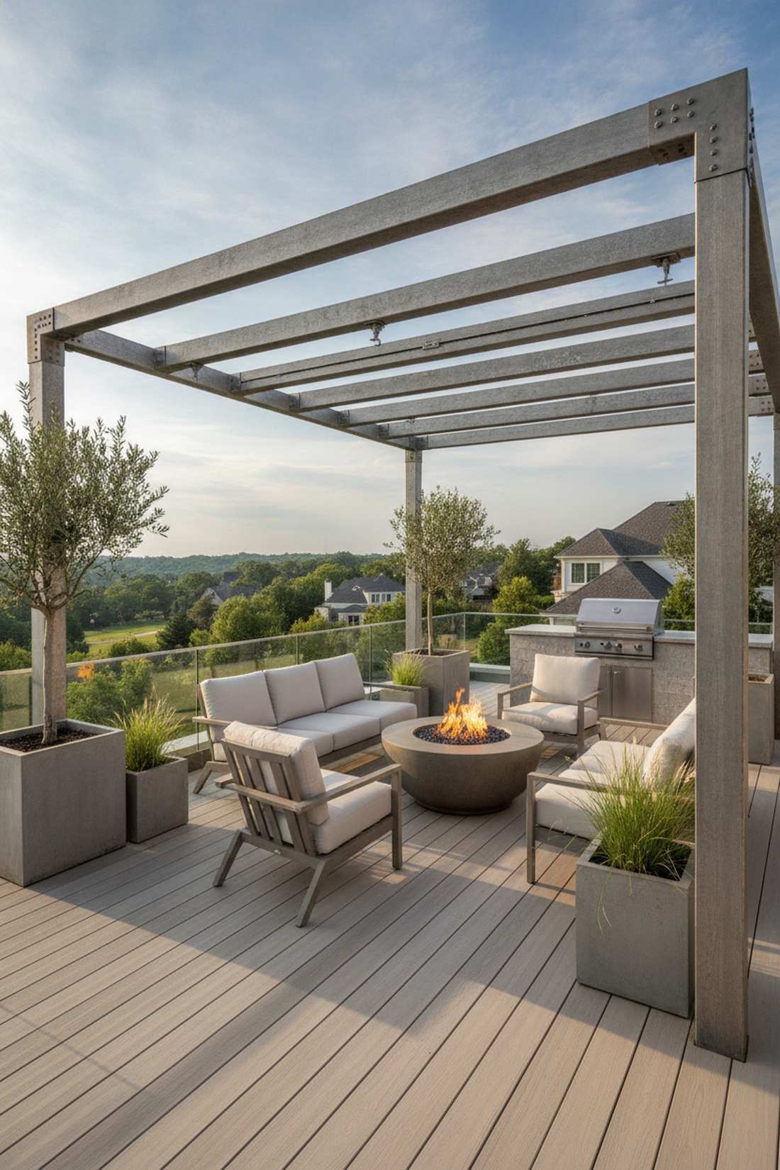 tube aluminum pergola frames
