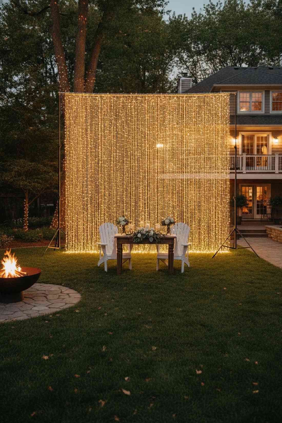 vertical light curtain backdrop