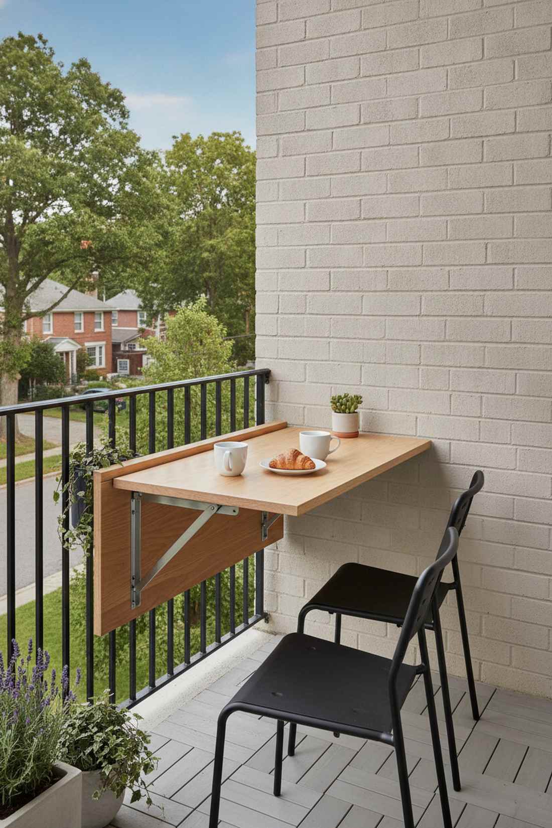 wall mounted folding table