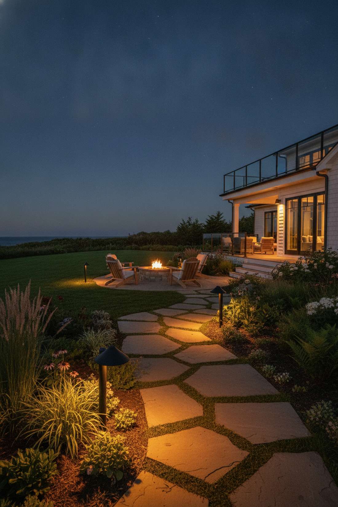 wildlife friendly amber pathway lights