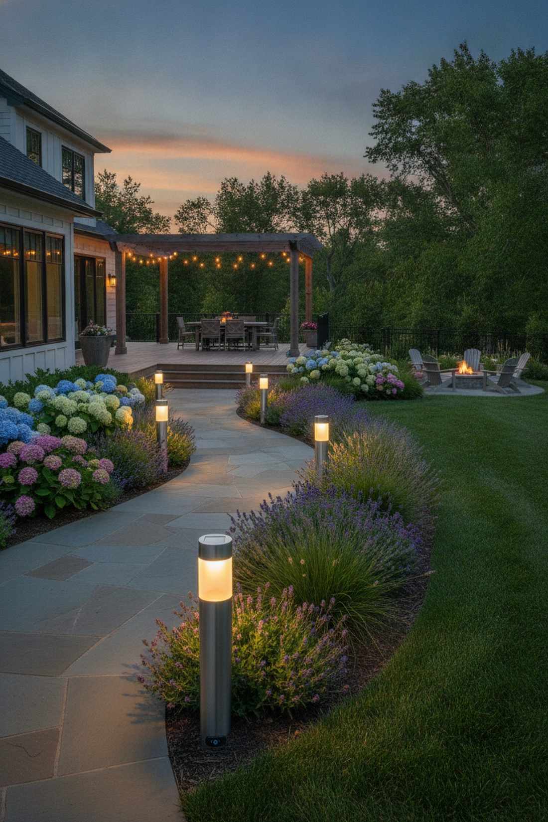 adjustable brightness solar bollards