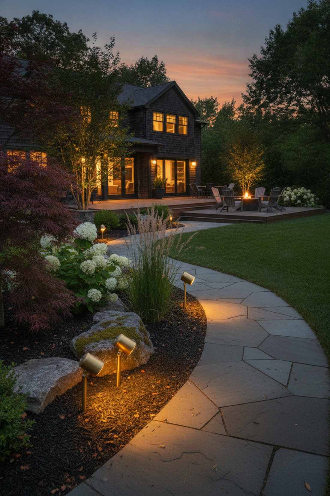 adjustable directional path lights
