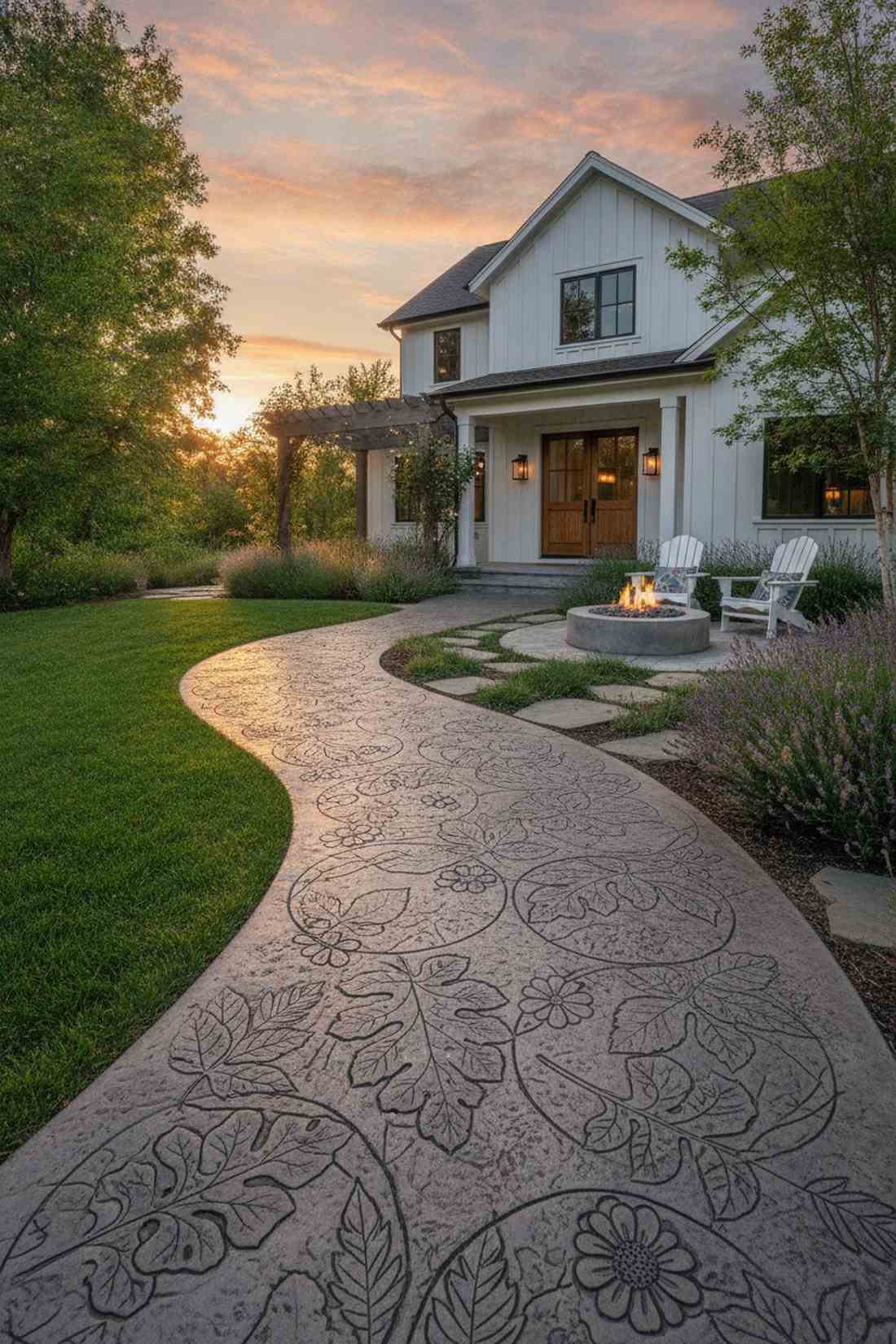carved relief circle stones