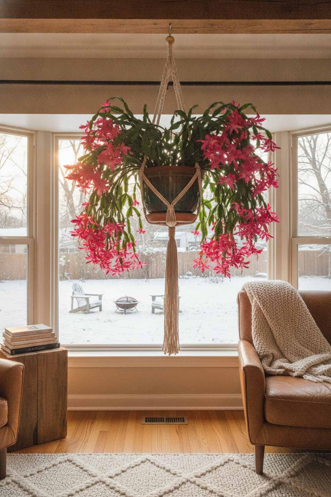 christmas cactus hanging display