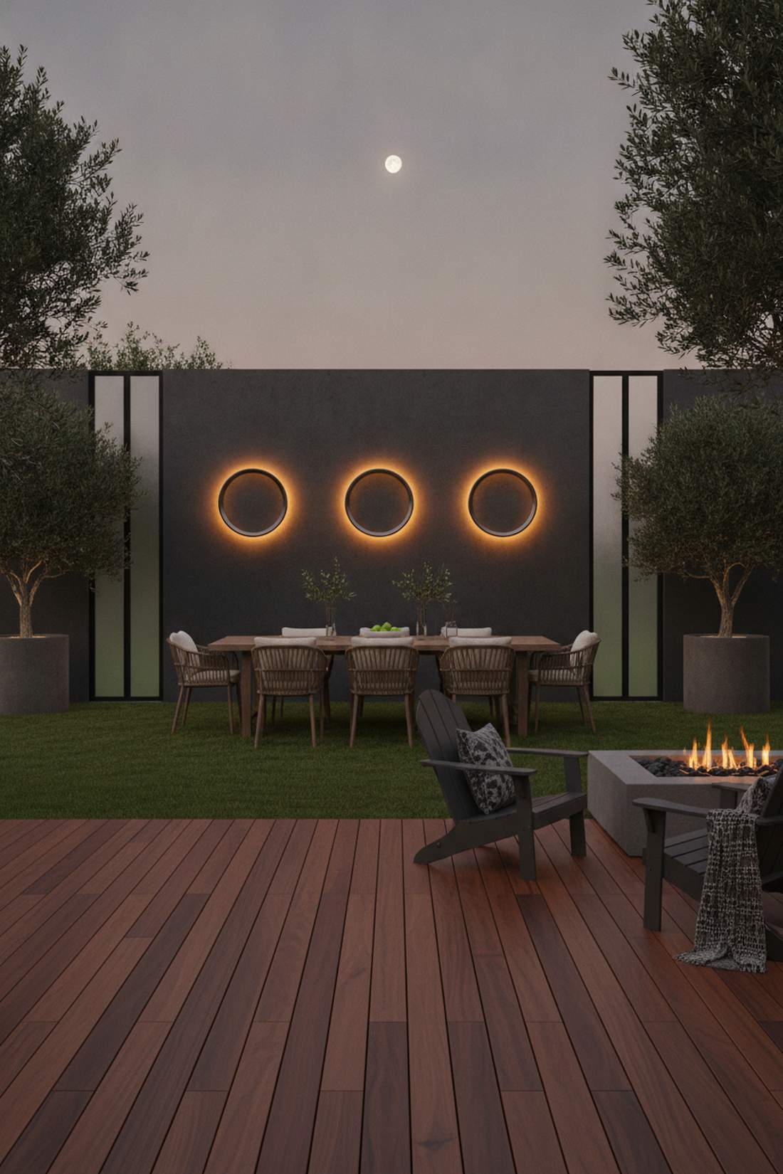 circular halo wall mount