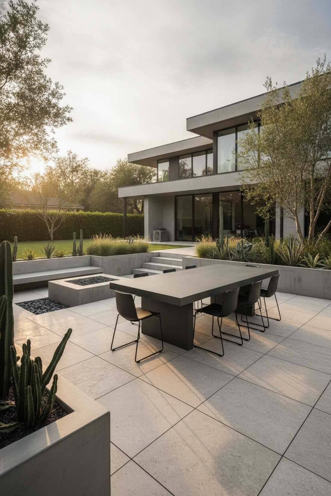 concrete composite modern minimalist