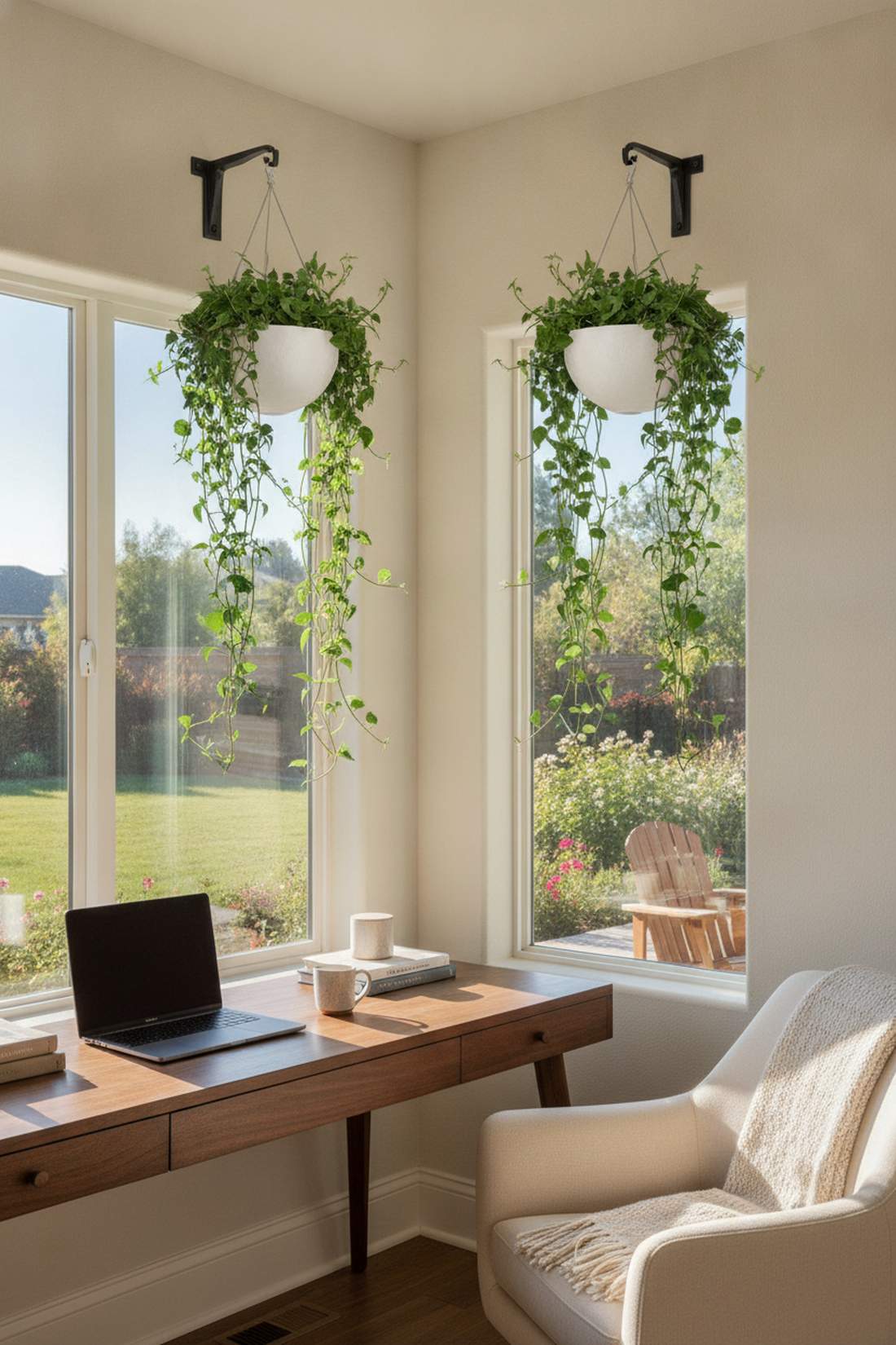 corner window bracket arrangements