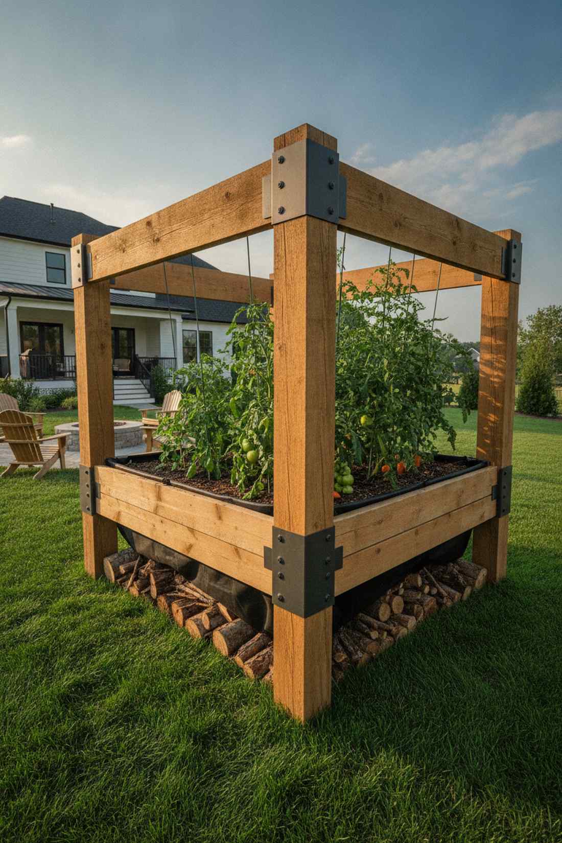 deep soil waist high bed