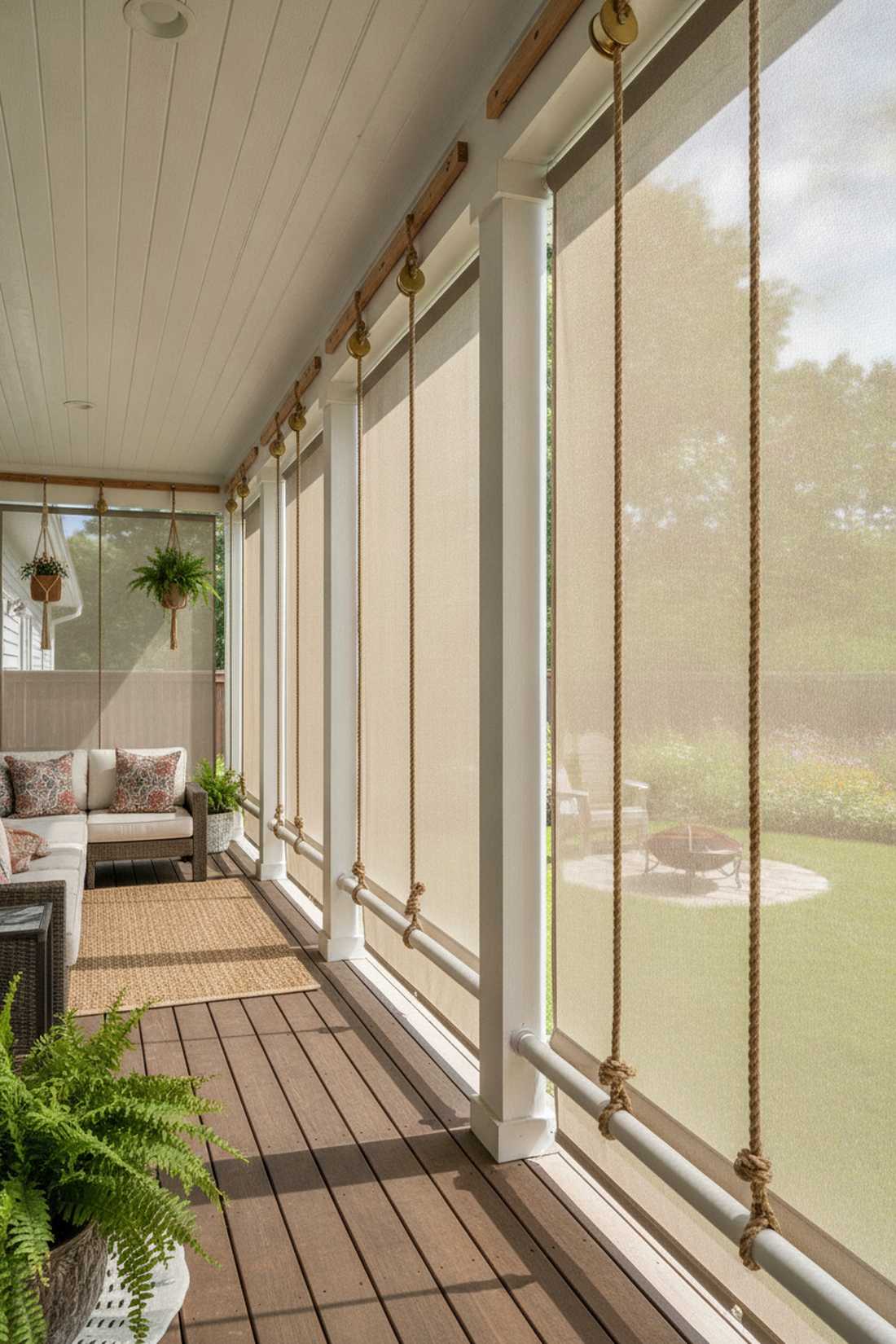 diy roll up screen panels