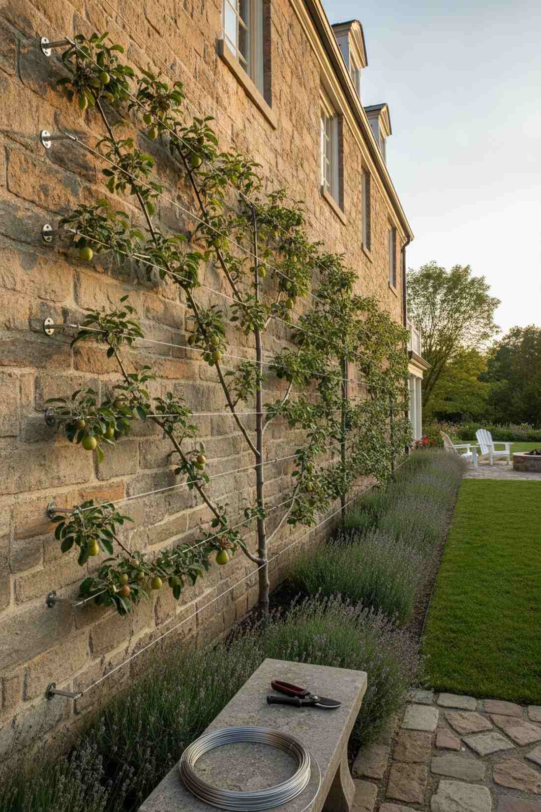espalier fruit wall