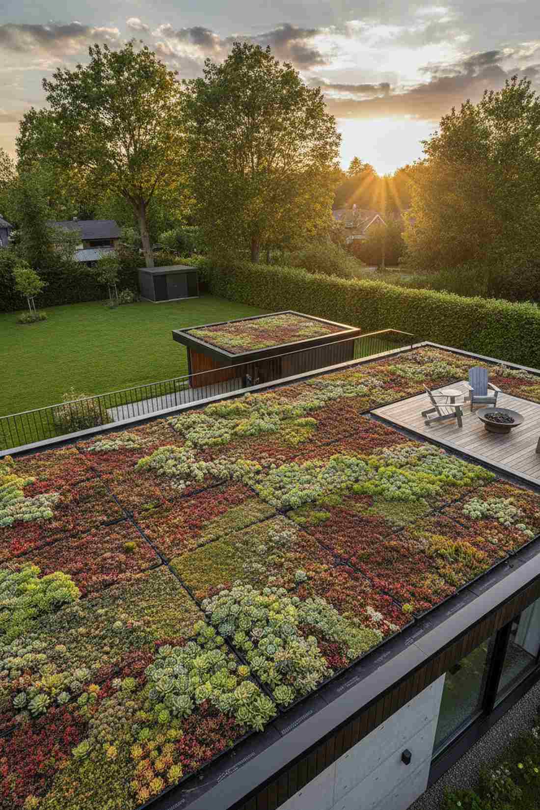 extensive green roof meadows