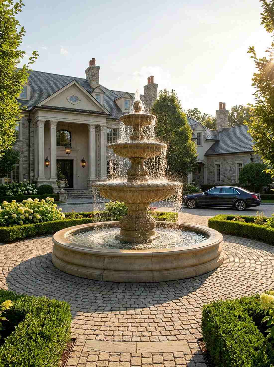 four tier grand fountain
