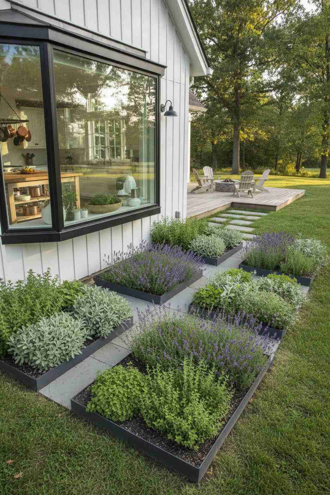 geometric herb gardens