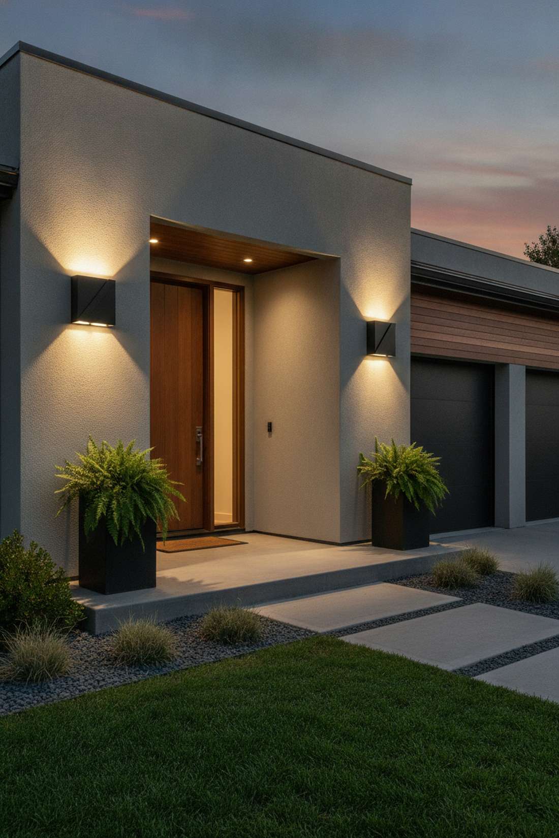 geometric led wall sconces