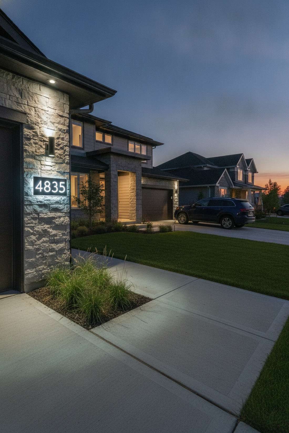 house number address lights