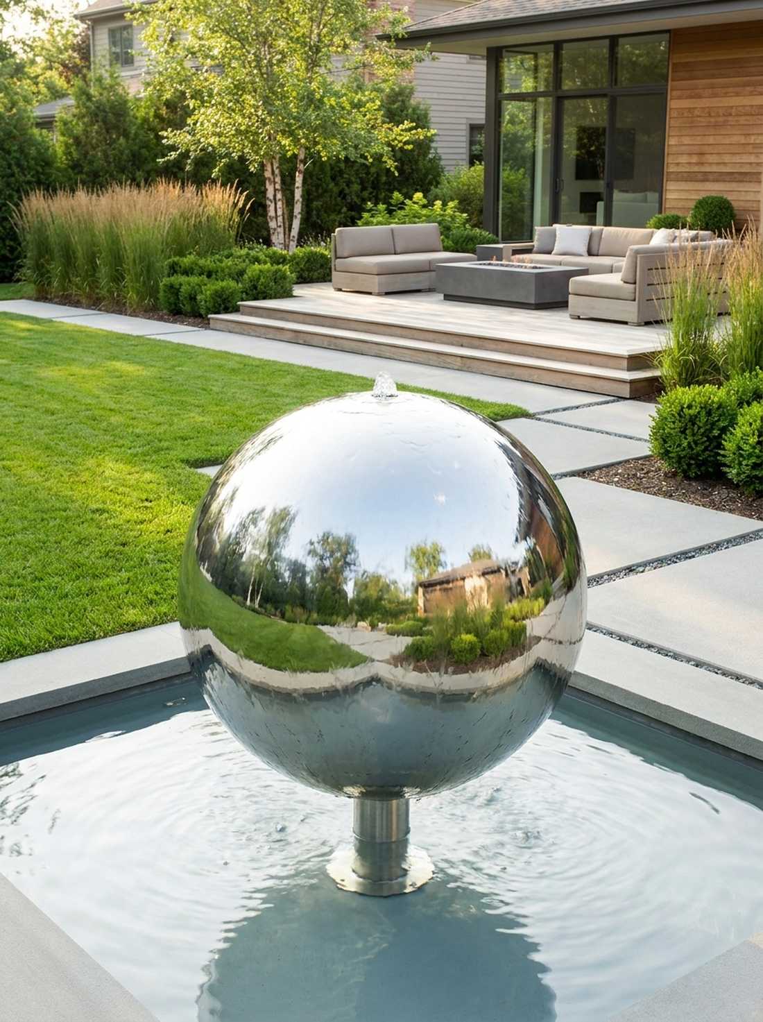 mirror polished stainless steel sphere