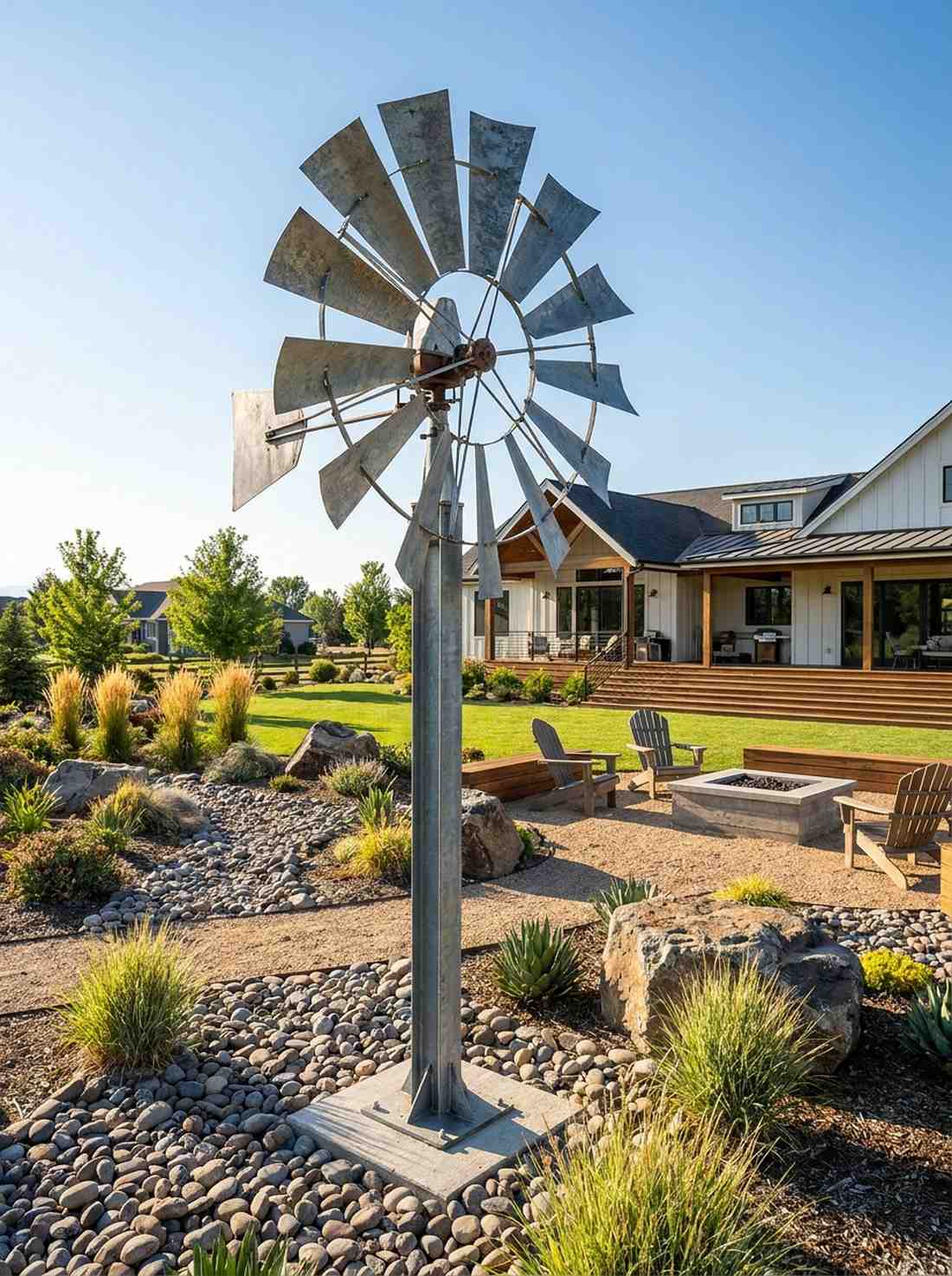 multi blade wind turbine art