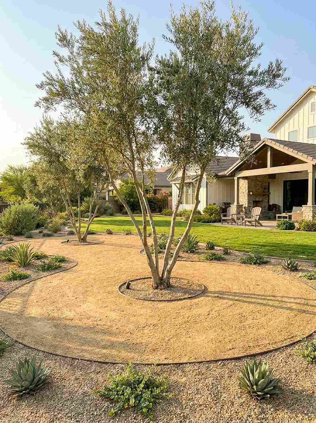 olive tree grove effect