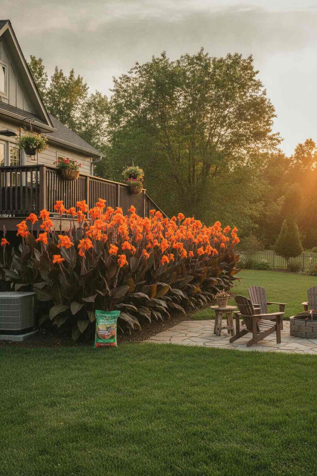 orange canna lily