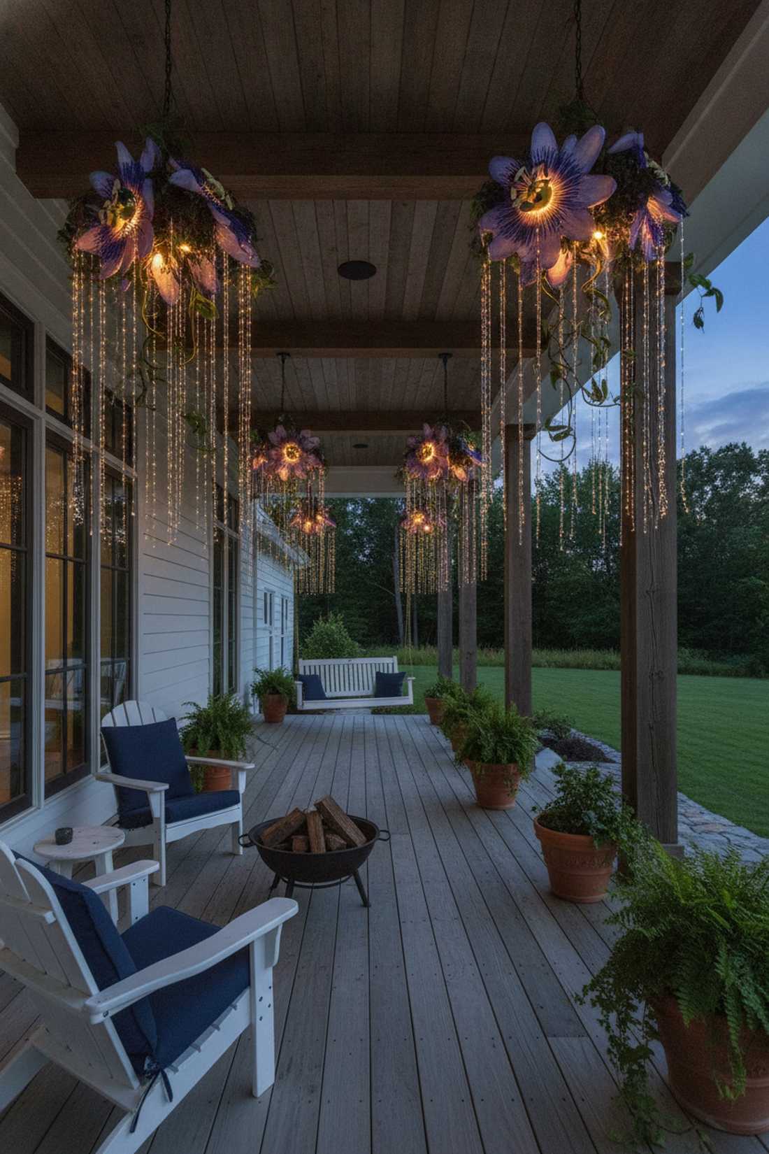 passionflower hanging displays