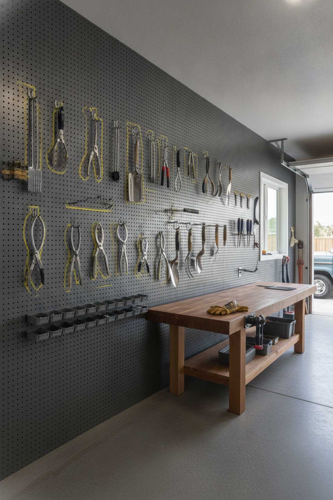 pegboard wall system