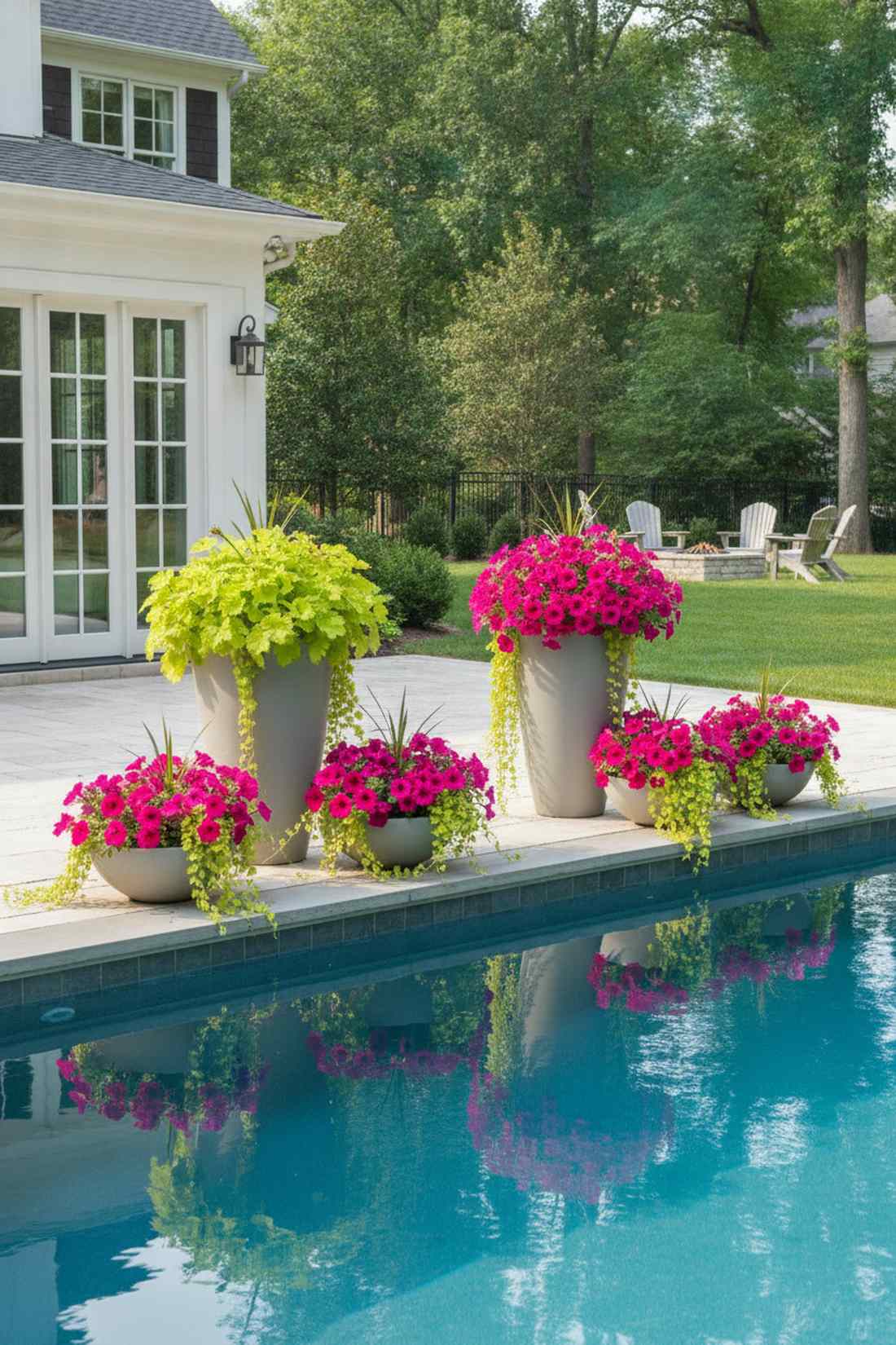 pink fuchsia lime accent