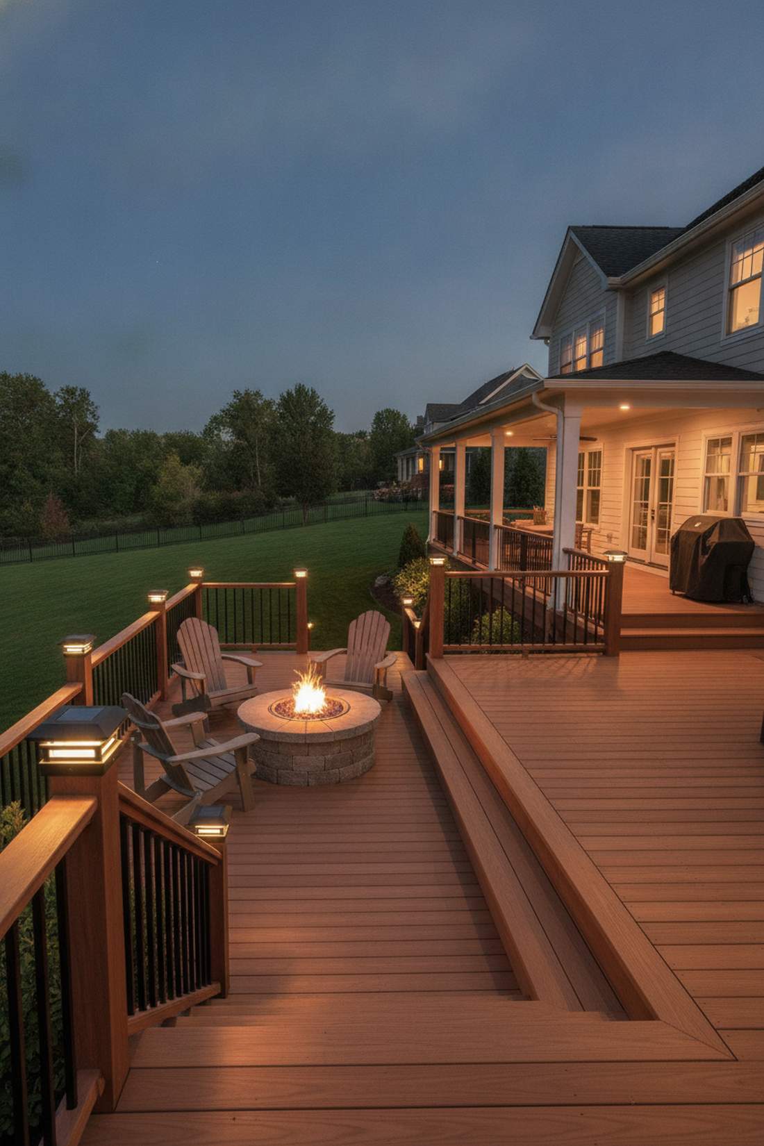 post cap lights for deck railings