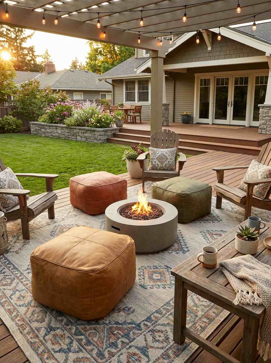 pouf ottoman cluster
