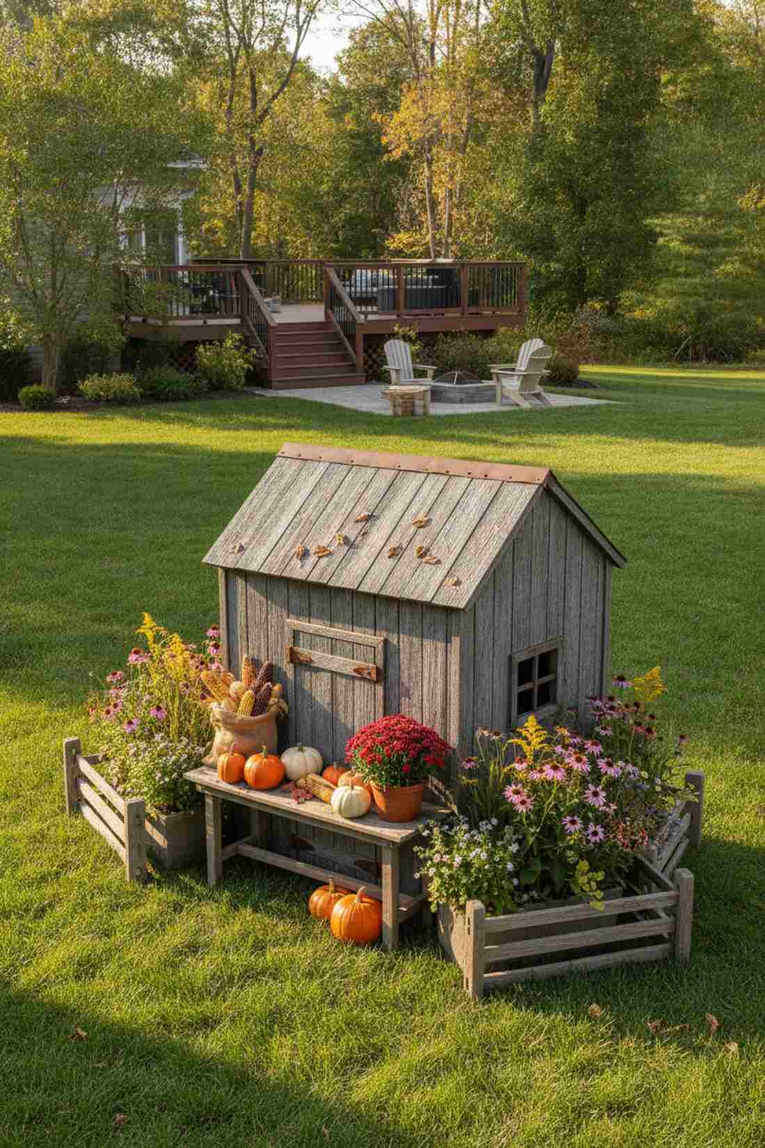 reclaimed barn wood shelter