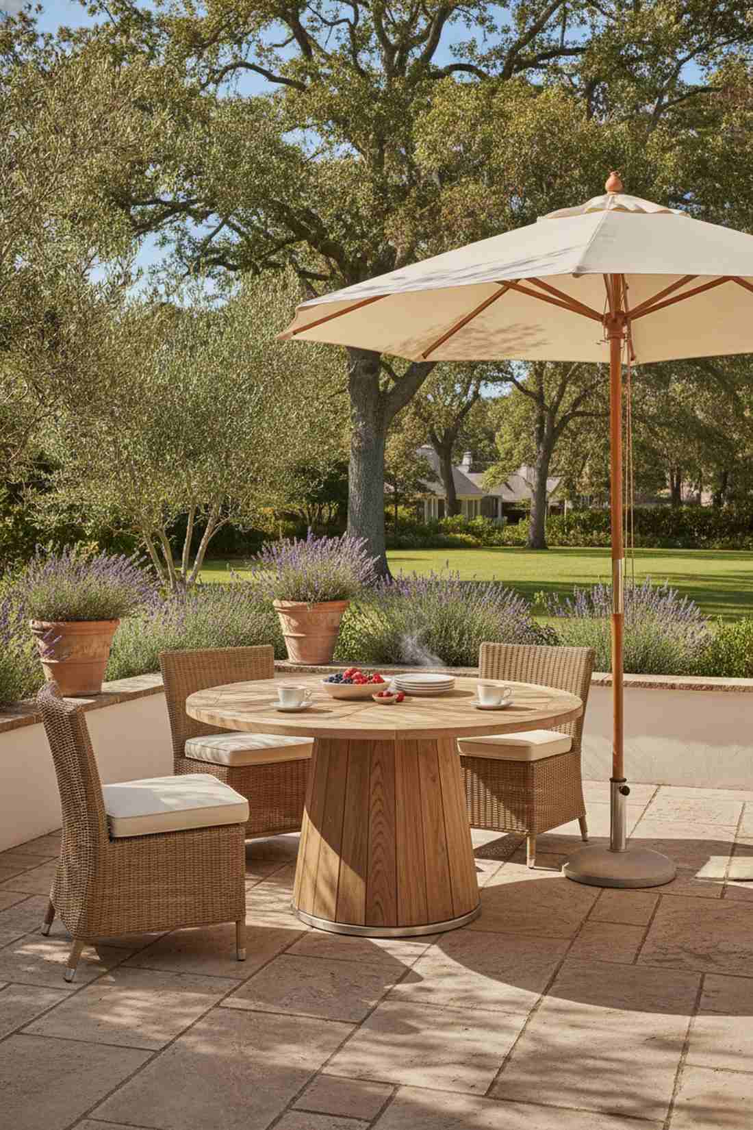 round pedestal table configuration