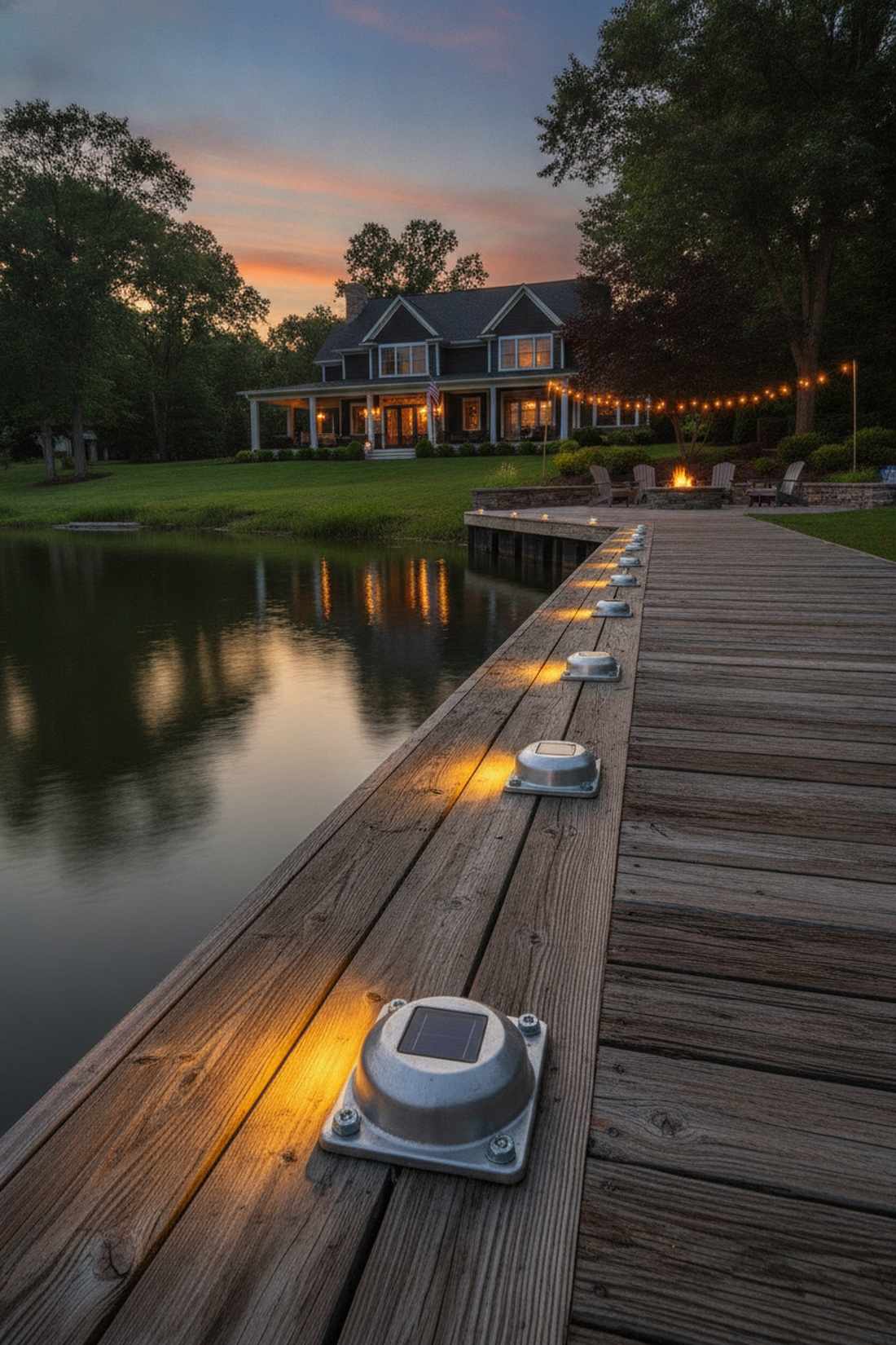 solar dock light sets