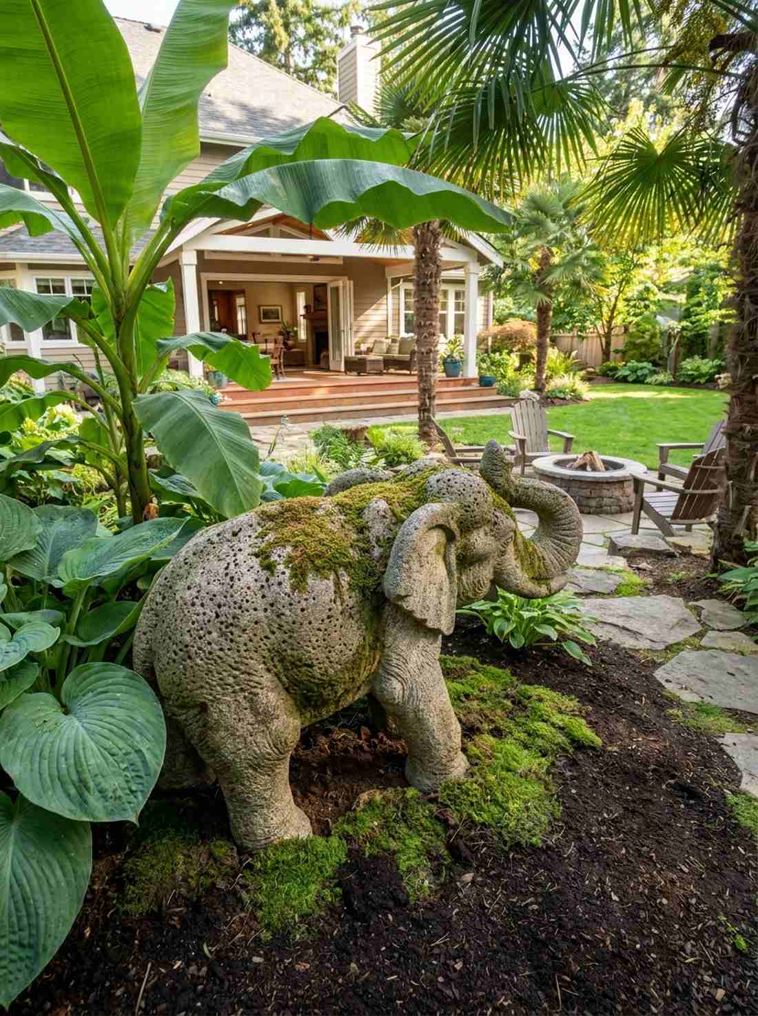 stone elephant sculpture