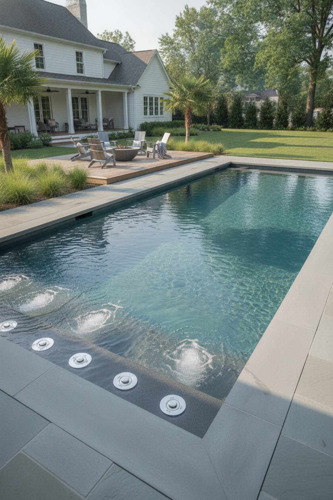 sunken bench hydrotherapy