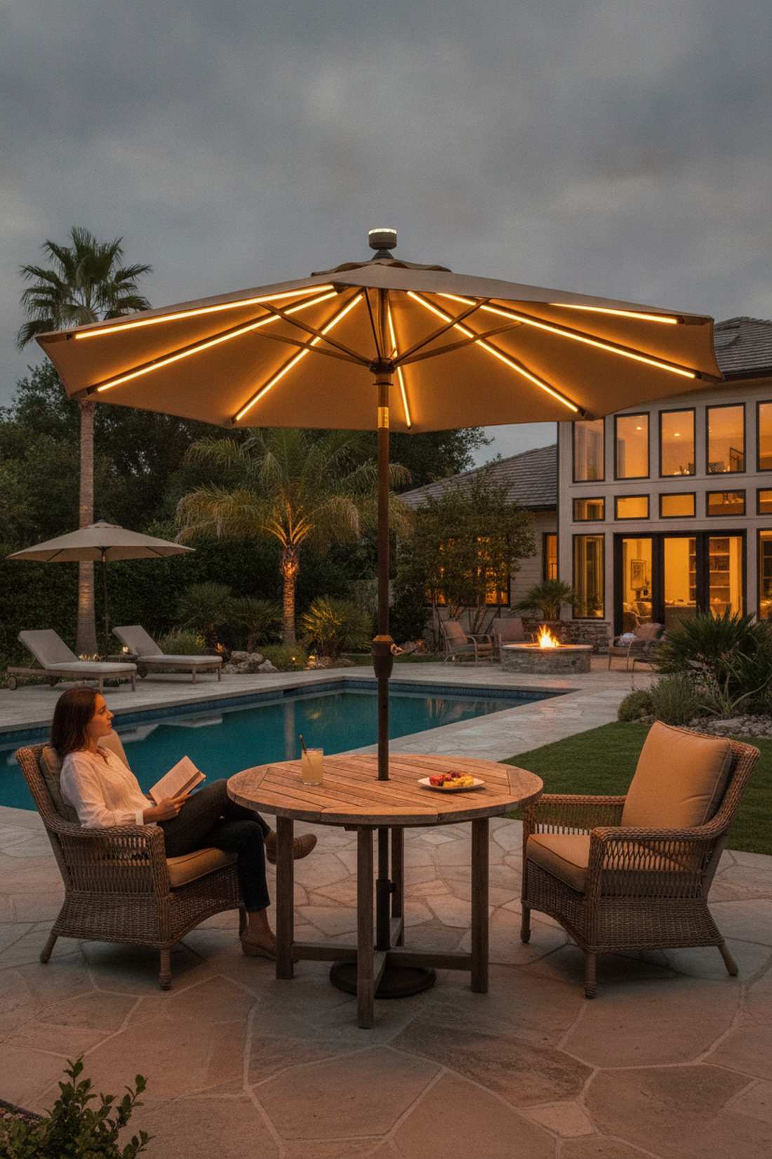umbrella integrated lighting