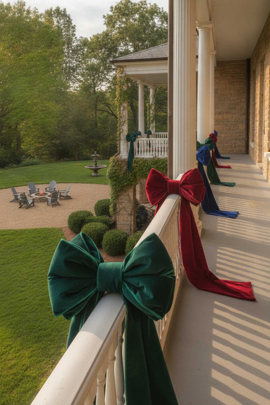 velvet ribbon bow installations