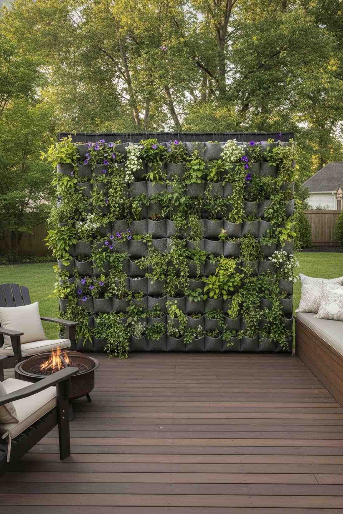 vertical garden privacy wall