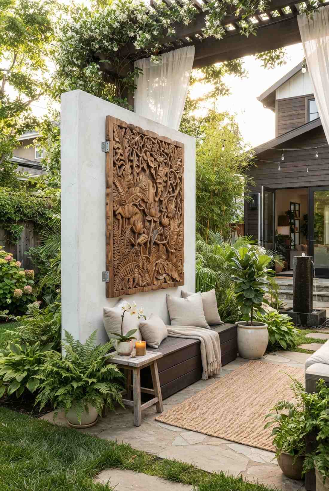 carved wood panels