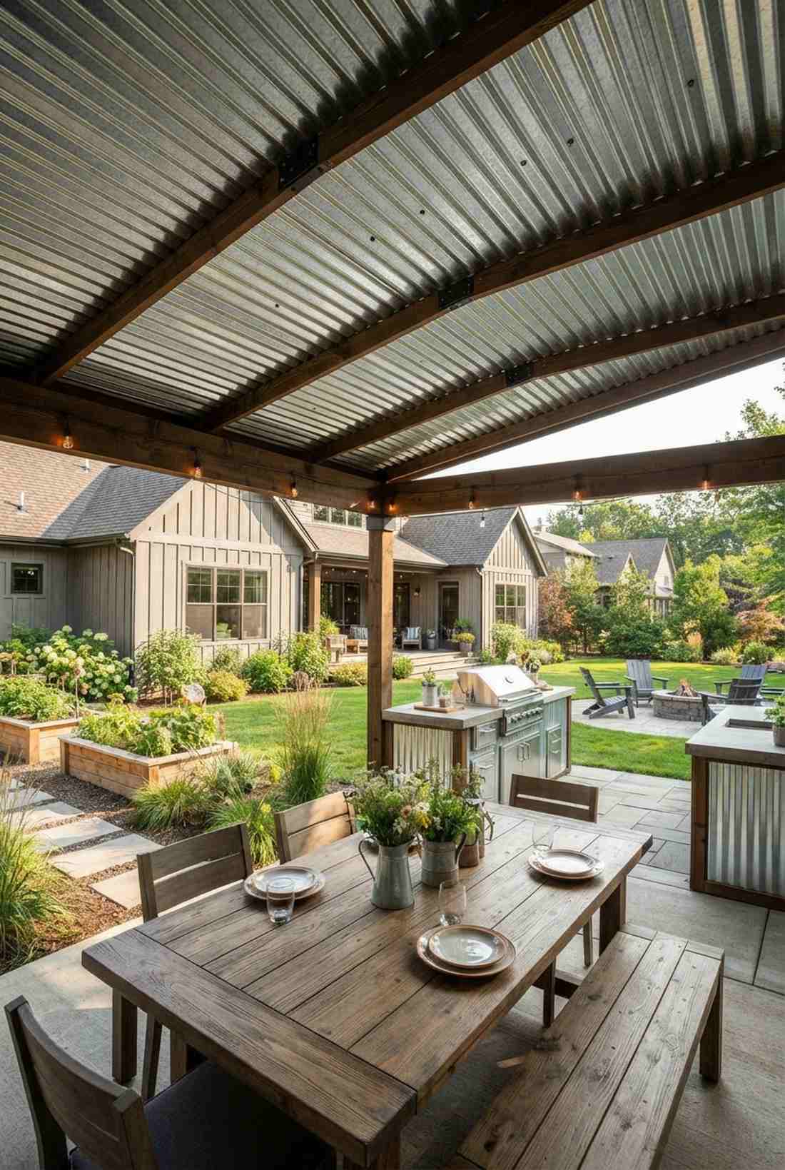 corrugated metal panels