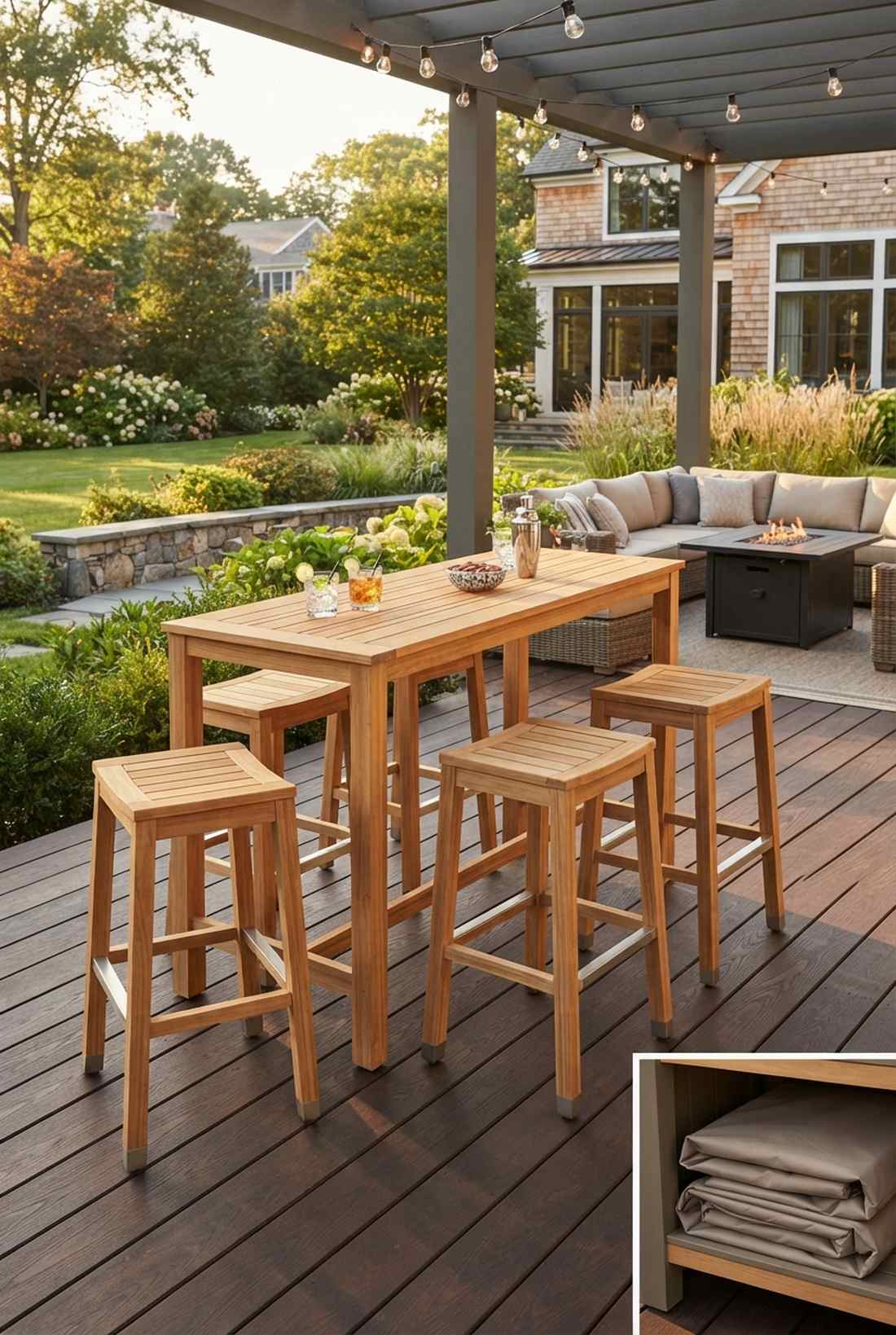 counter height bar set