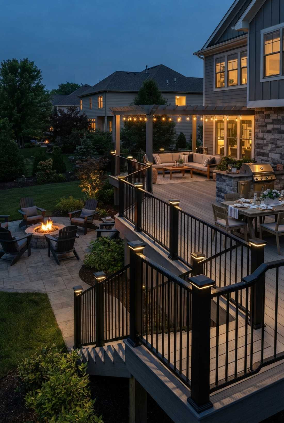 deck perimeter post caps